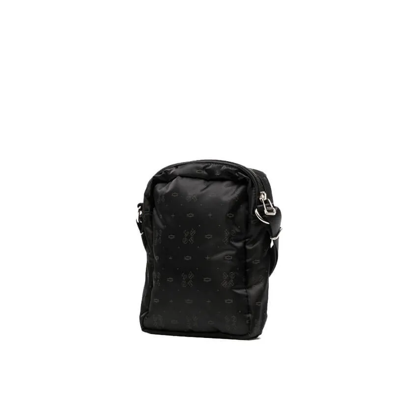 Potr Monogram Vertical Shoulder Bag - Black