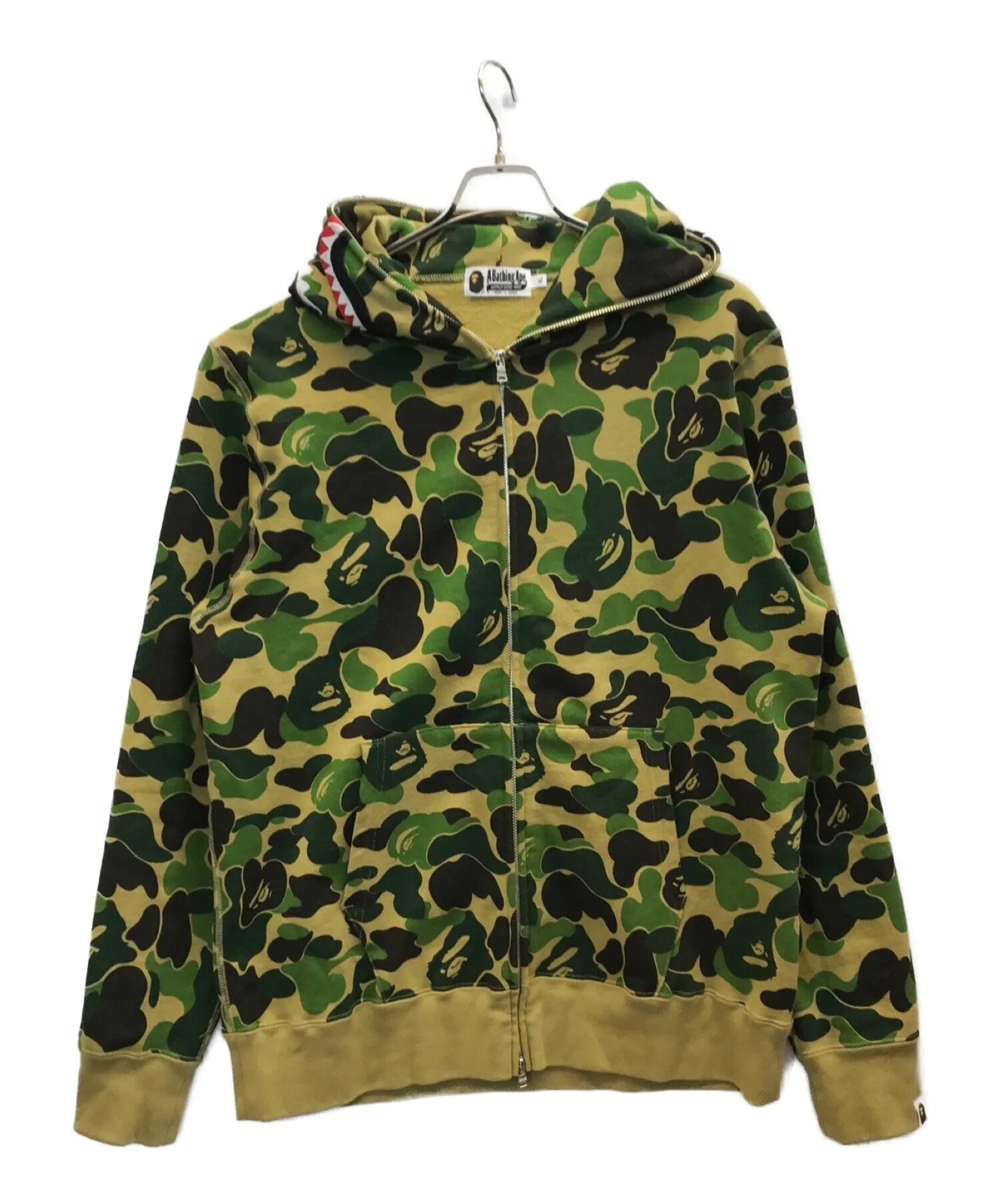 [Pre-owned] A BATHING APE ABC CAMO SHARK FULL ZIP HOODIE 0ZXSWM115005M