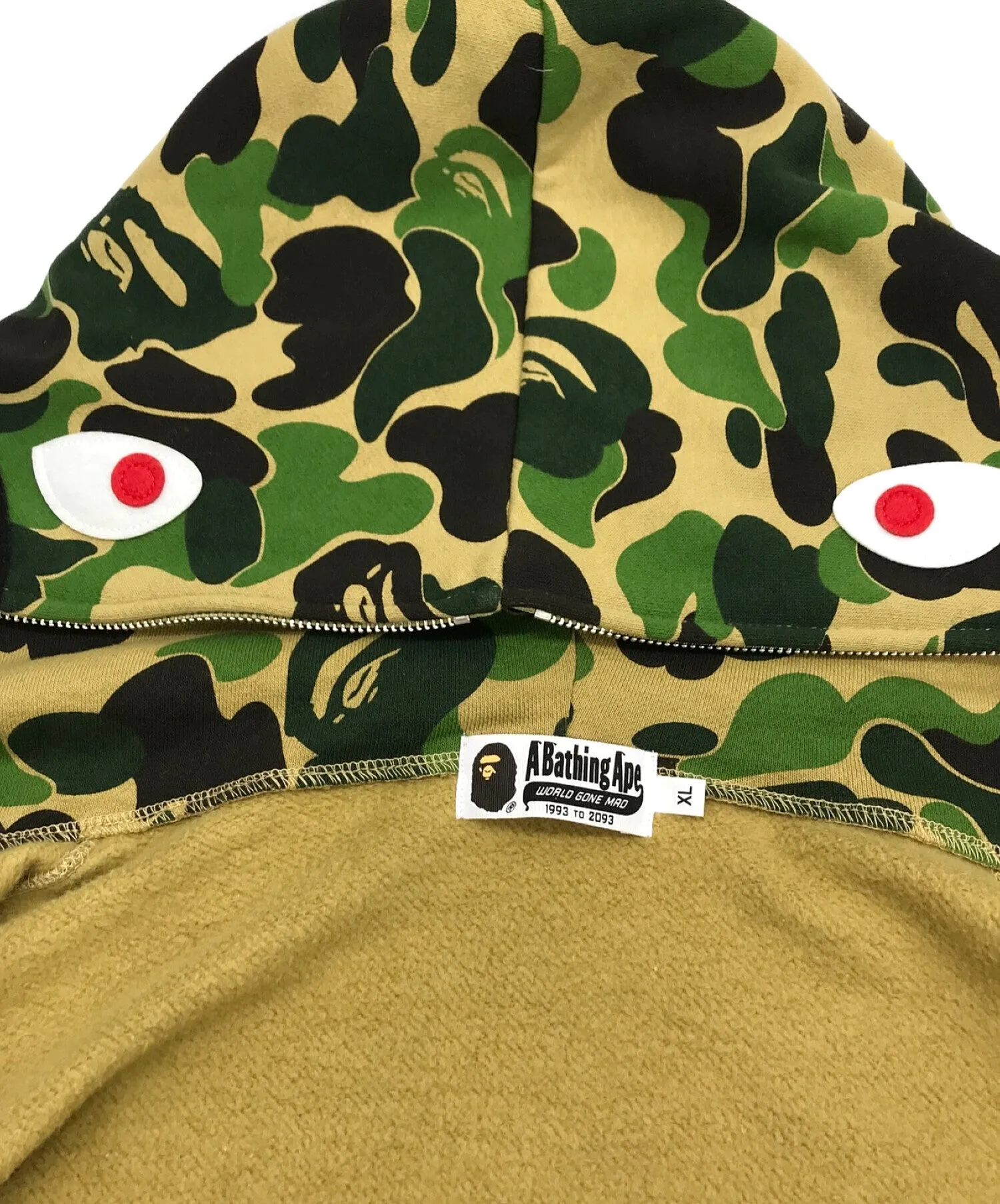 [Pre-owned] A BATHING APE ABC CAMO SHARK FULL ZIP HOODIE 0ZXSWM115005M