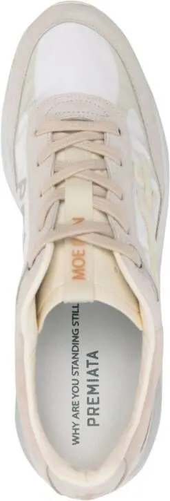 Premiata Moerun panelled sneakers White