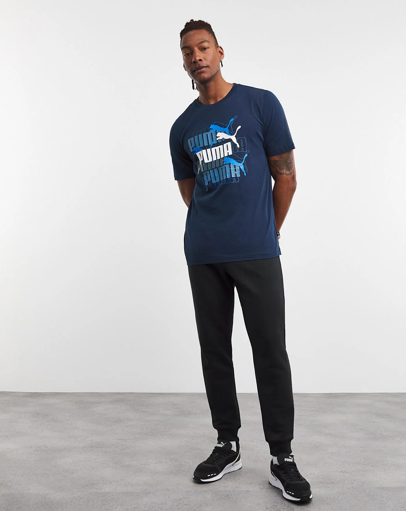 PUMA Graphics Multiple Logo T-Shirt