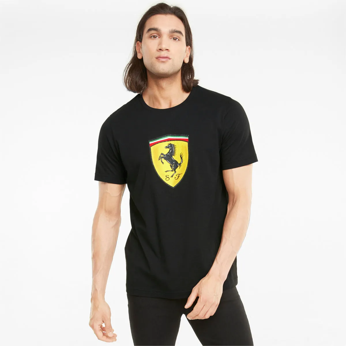 PUMA - Men - Ferrari Shield Tee - Black