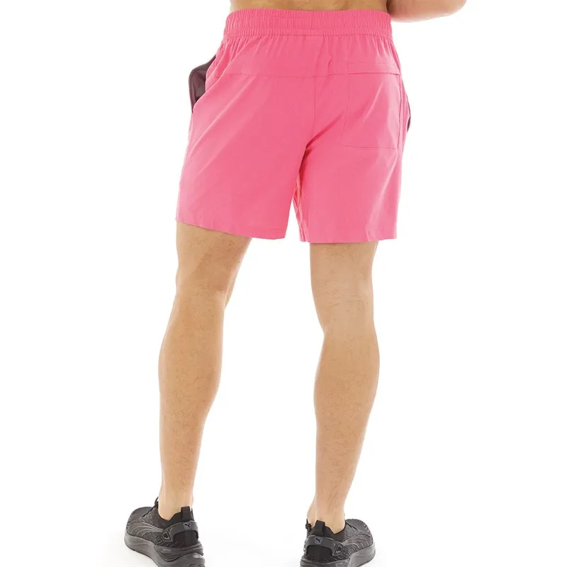 Puma Mens Puma X Palm Tree Crew Drycell Vented Golf Shorts Charming Pink