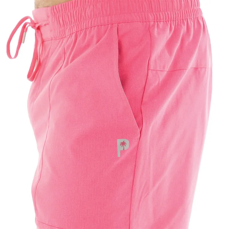 Puma Mens Puma X Palm Tree Crew Drycell Vented Golf Shorts Charming Pink