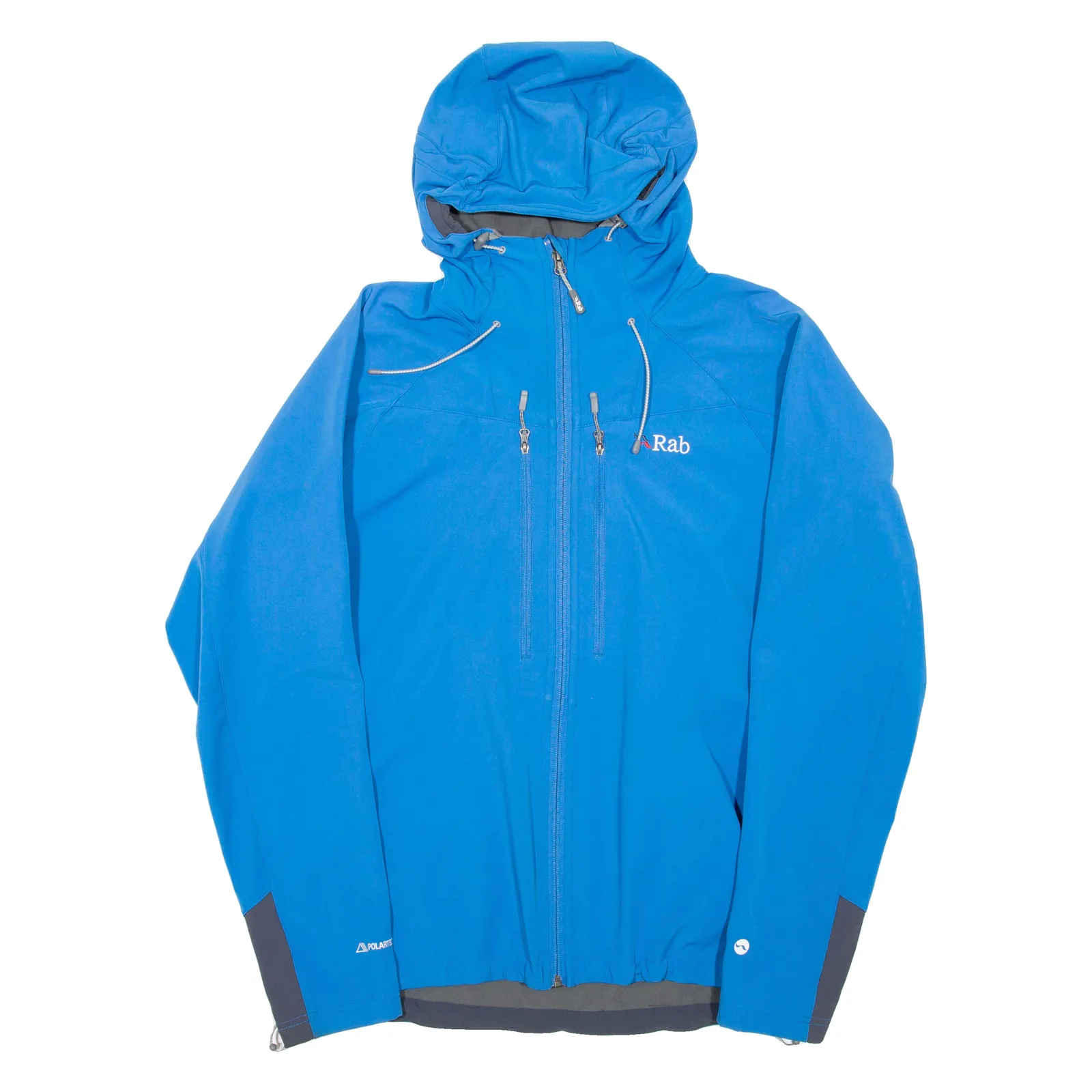 RAB Mens Rain Jacket Blue Hooded L