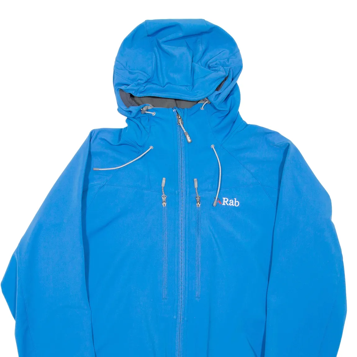 RAB Mens Rain Jacket Blue Hooded L