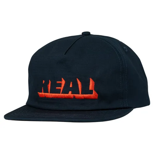 Real Skateboards Hat Shadow Snapback Navy