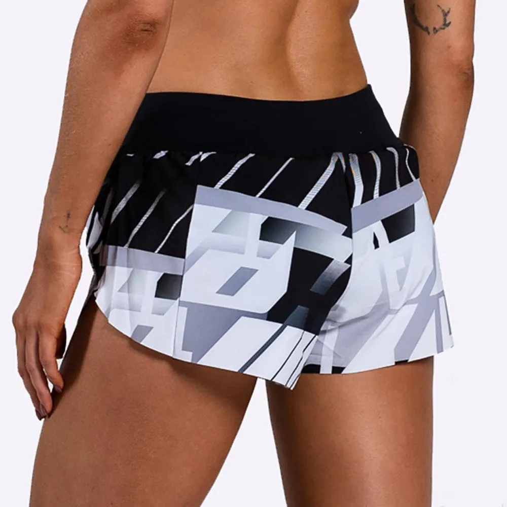 Reebok - Women's CrossFit Knit Woven Shorts - STERLING GREY