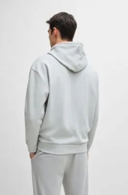 Relaxed-fit hoodie with logo artwork