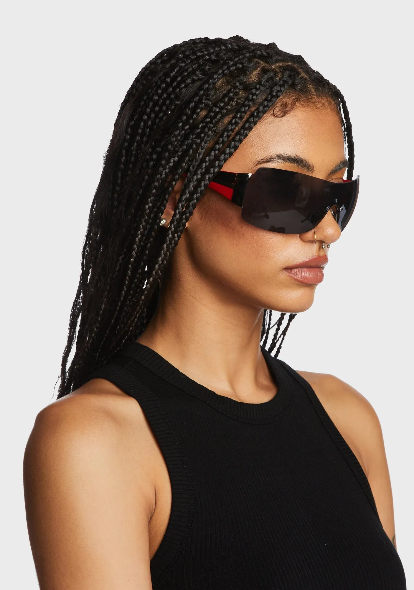 Riley Sunglasses - Black/Red-