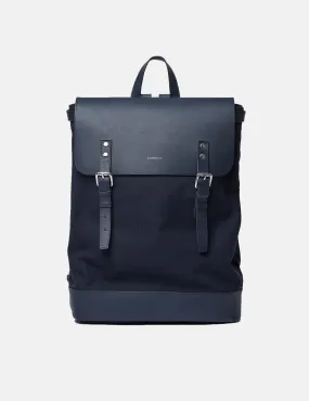 Sandqvist Hege Backpack - Navy Blue/Navy Blue