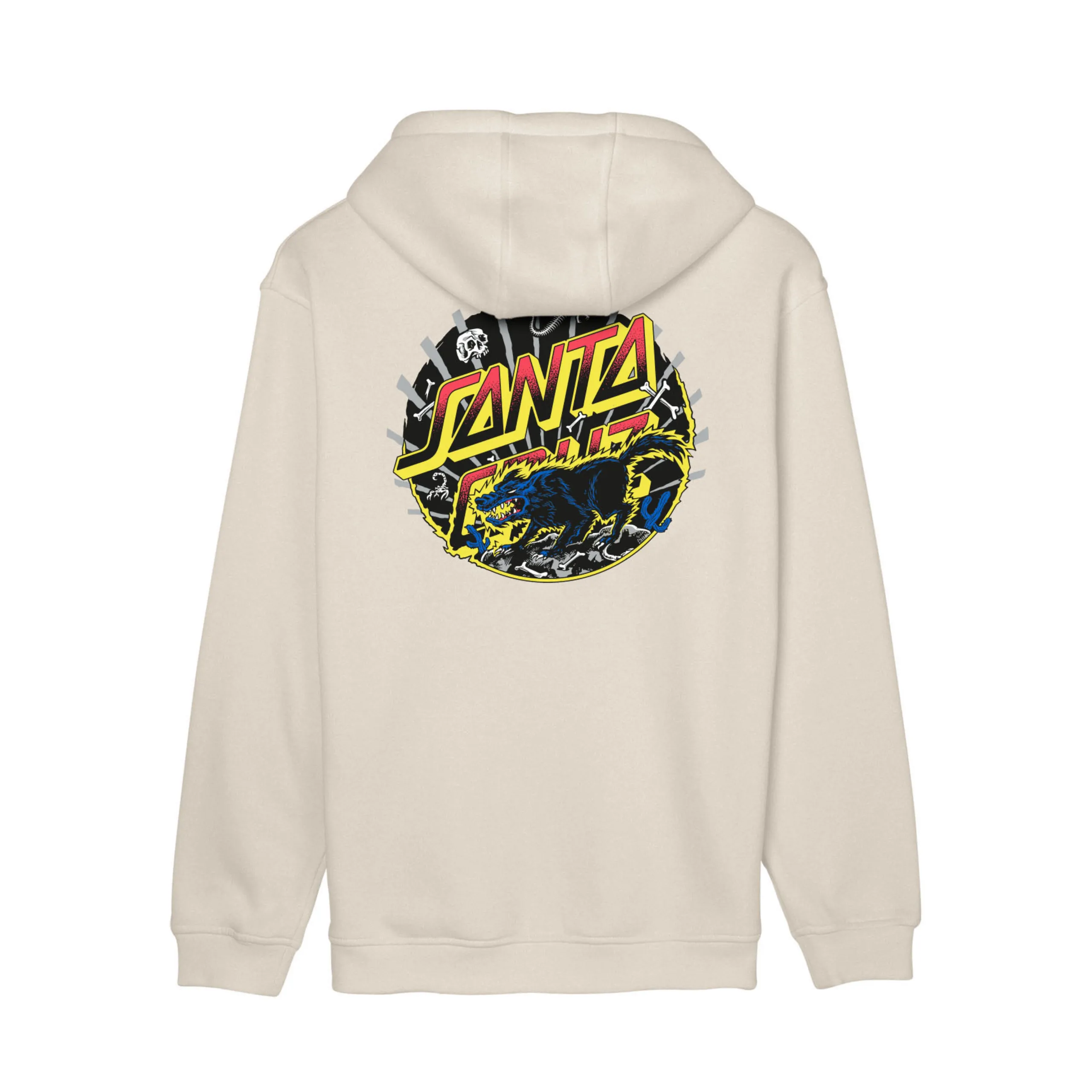 Santa Cruz Kendall Wolf Dot Hoodie - Chalk exclusive at Remix