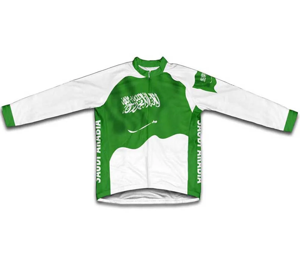 Saudi Arabia Flag Winter Thermal Cycling Jersey