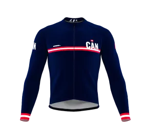 ScudoPro Pro Thermal Long Sleeve Cycling Jersey Country CODE Canada Blue | Men and Women