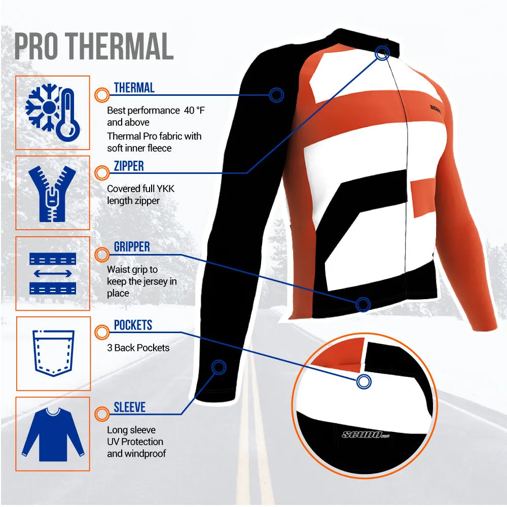 ScudoPro Pro Thermal Long Sleeve Cycling Jersey Country CODE Canada Blue | Men and Women