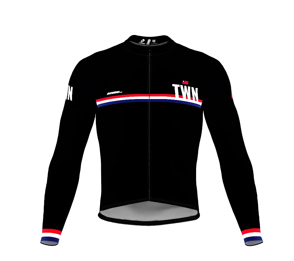 ScudoPro Pro Thermal Long Sleeve Cycling Jersey Country CODE Taiwan Black | Men and Women