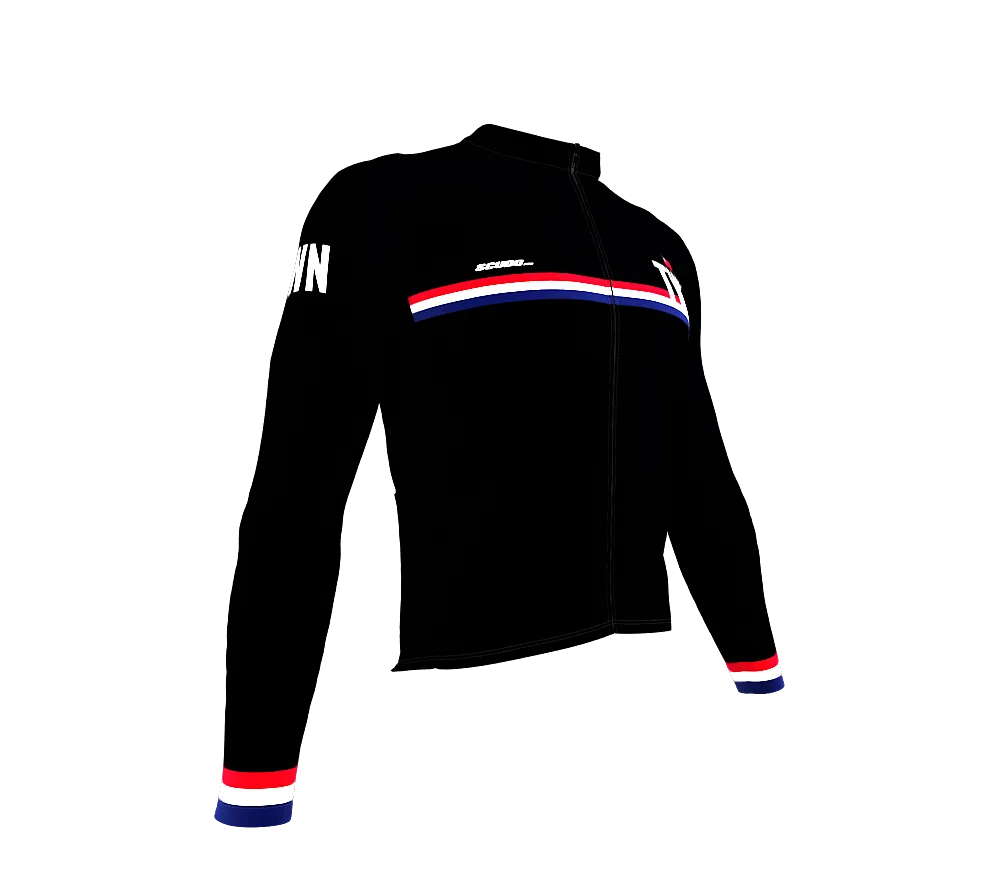 ScudoPro Pro Thermal Long Sleeve Cycling Jersey Country CODE Taiwan Black | Men and Women