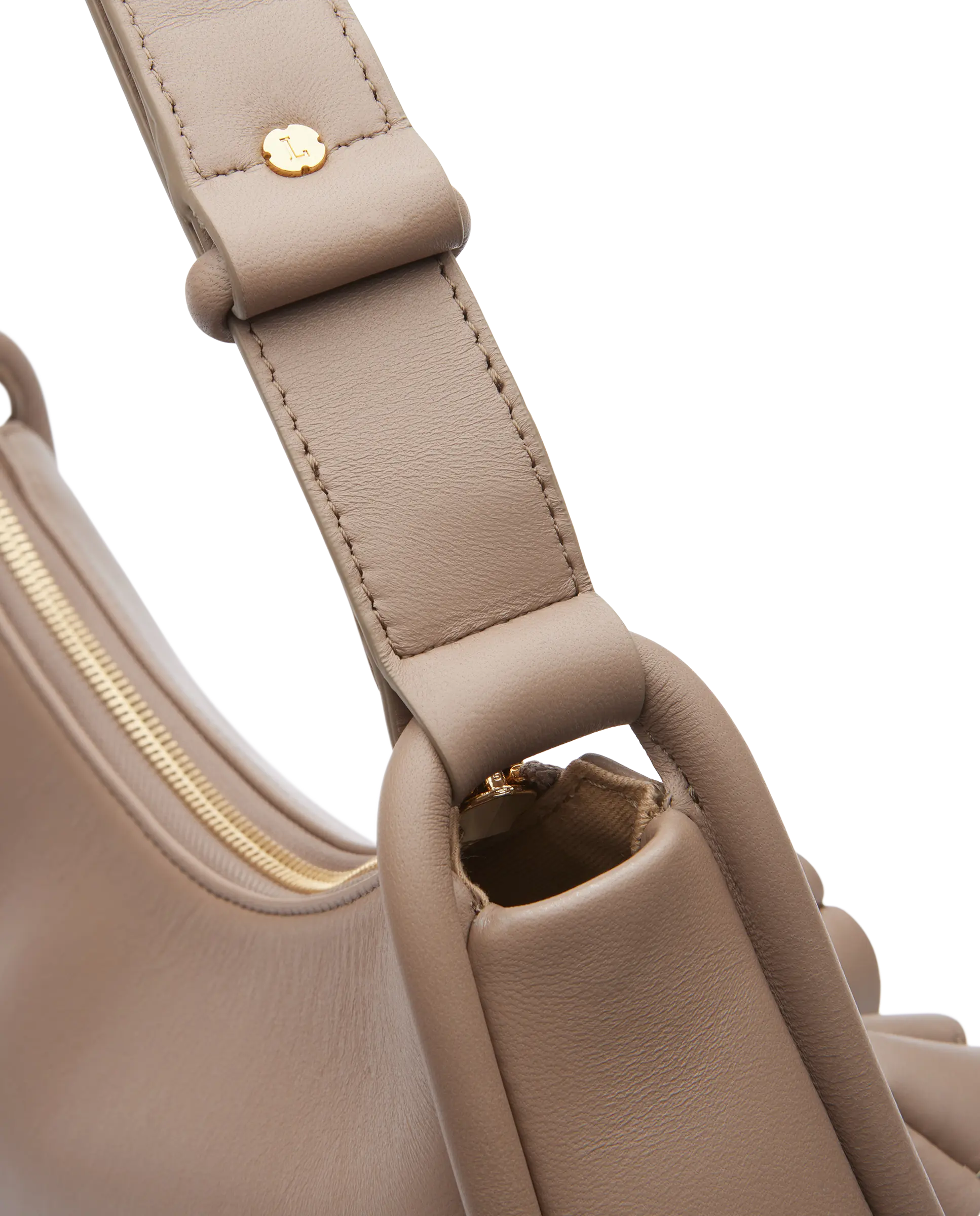 Serena Serena Shoulder Bag in Taupe Lambskin