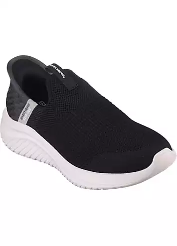 Skechers Boys Black Ultra Flex 3.0 Smooth Step Slip Ins Trainers