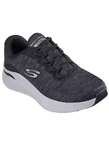 Skechers Mens Black Mesh/Grey Trim Arch Fit 2.0 Trainers