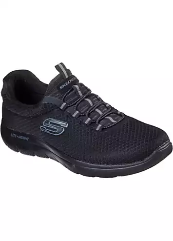 Skechers Mens Black Summits Trainers | Kaleidoscope