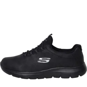 SKECHERS Womens Summits Itz Bazik Trainers Black/Black