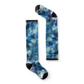 Ski Zero Cushion Tie Dye Print Over The Calf Socks