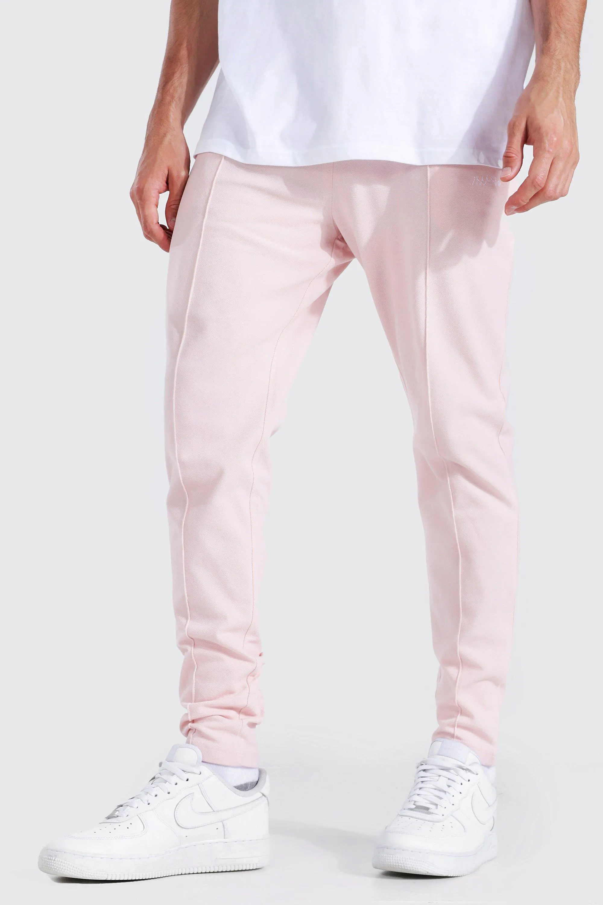 Slim Fit Man Pique Pintuck Joggers