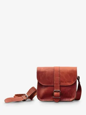 small leather shoulder bag for woman Brown - L'Essentiel Light Brown | PAUL MARIUS