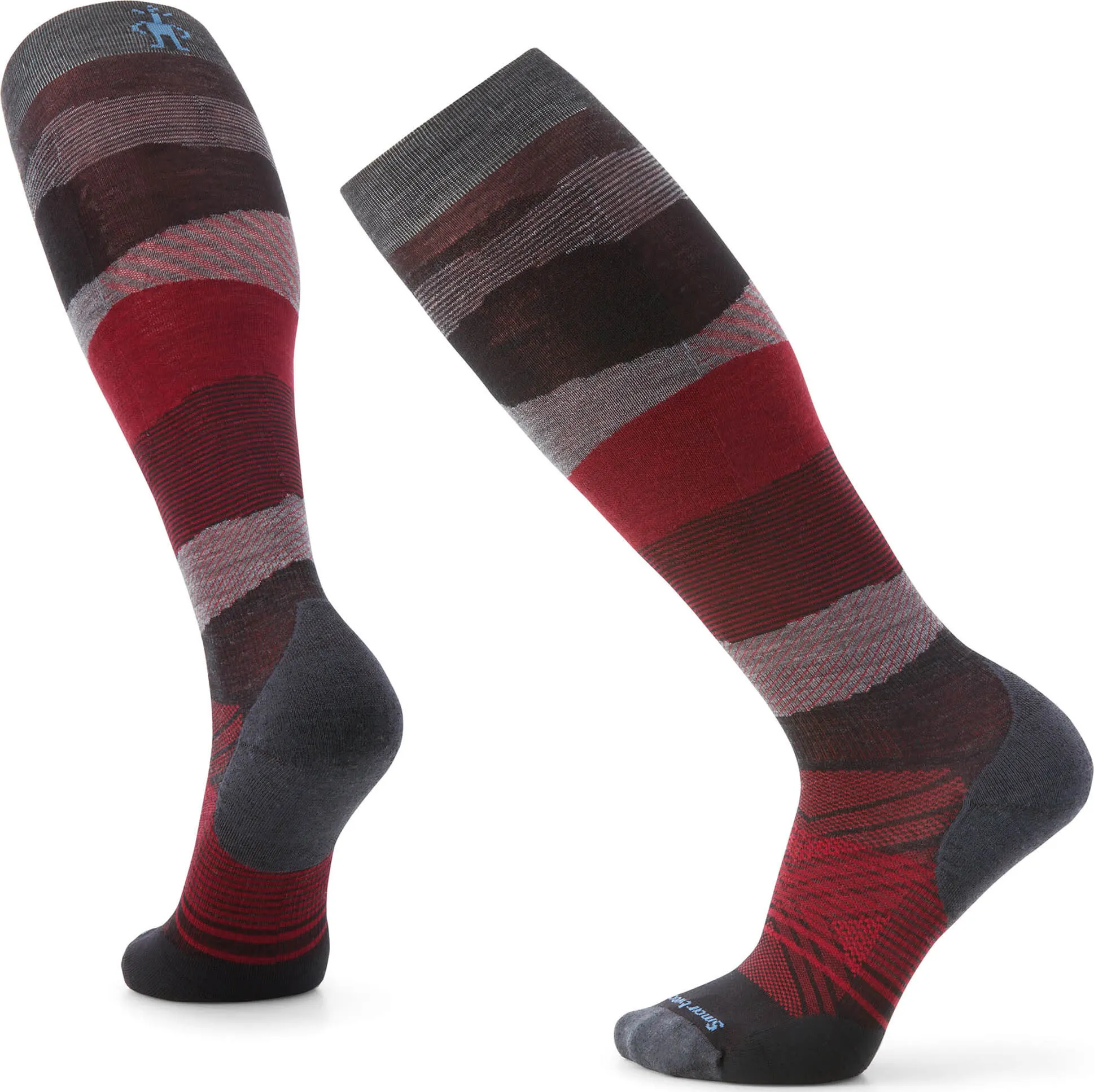 Smartwool Women's Ski Targeted Cushion Pattern OTC Socks Charcoal | Buy Smartwool Women's Ski Targeted Cushion Pattern