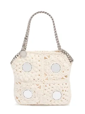 Stella McCartney   Mini crochet shoulder bag w/mirrors 