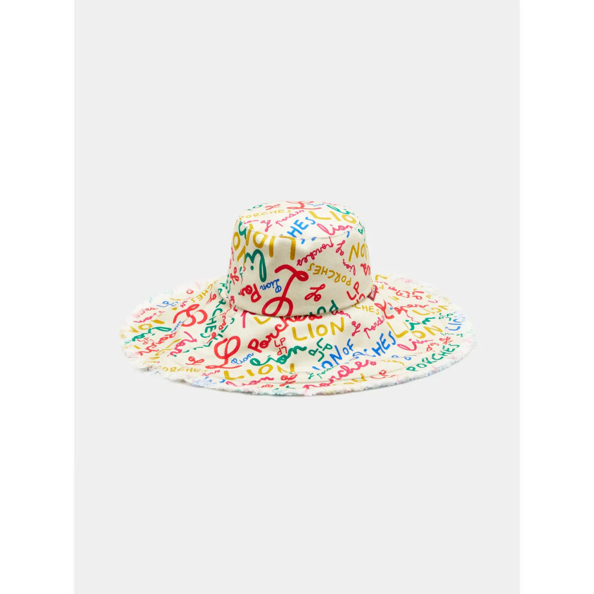 Sun hat with colorful logo