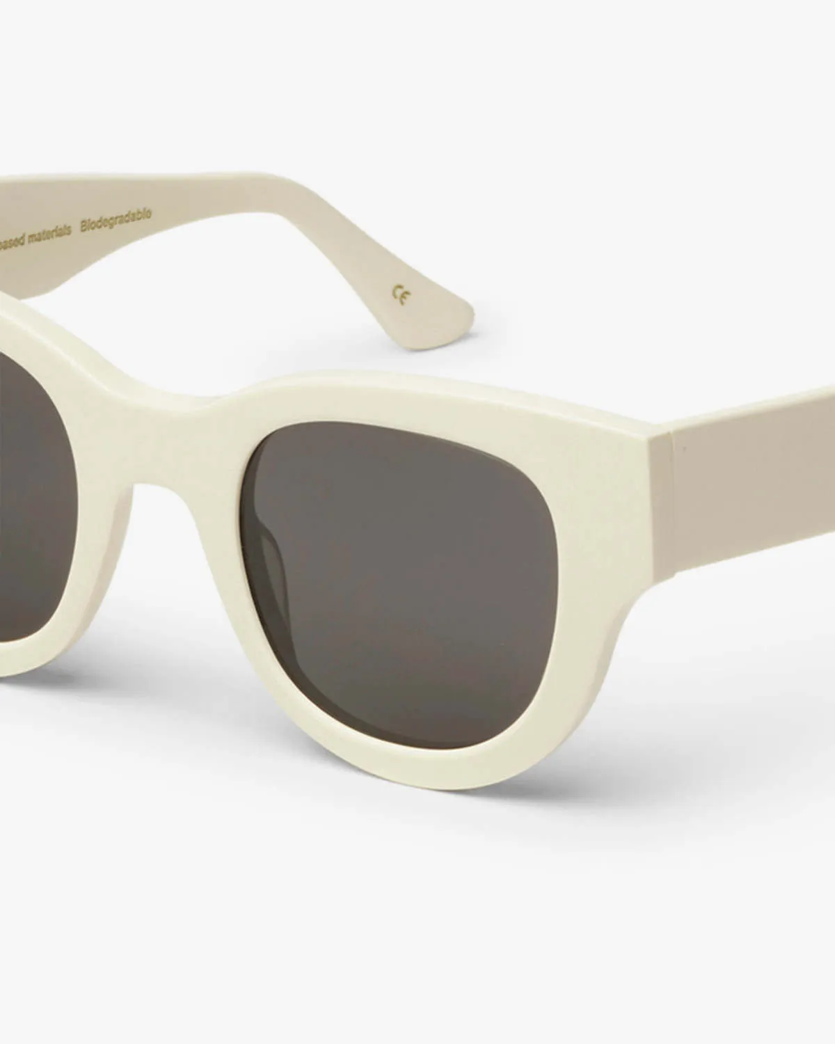 Sunglasses - White Solid/Black