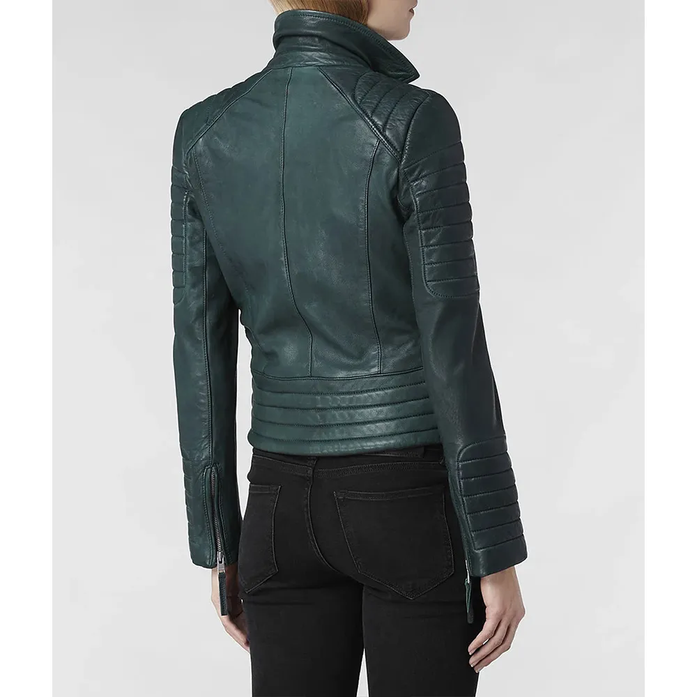 The Mindy Project S02 Mindy Kaling Green Leather Jacket