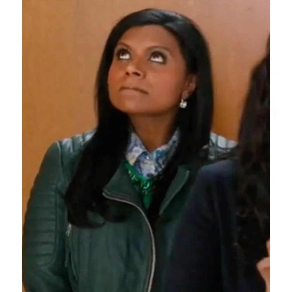 The Mindy Project S02 Mindy Kaling Green Leather Jacket