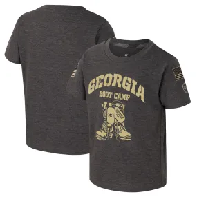 Toddler Colosseum Charcoal Georgia Bulldogs OHT Military Appreciation Boot Camp T-Shirt