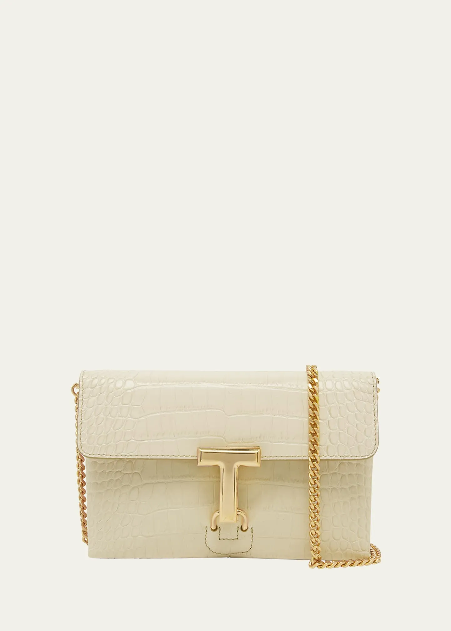 TOM FORD Monarch Mini Croc-Embossed Shoulder Bag