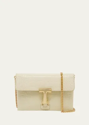 TOM FORD Monarch Mini Croc-Embossed Shoulder Bag