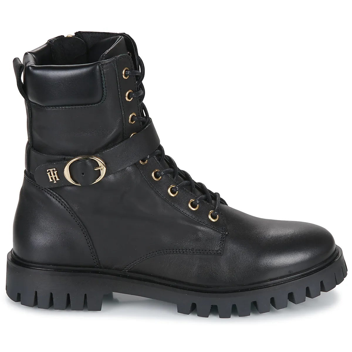 Tommy Hilfiger Buckle Lace Up Boot