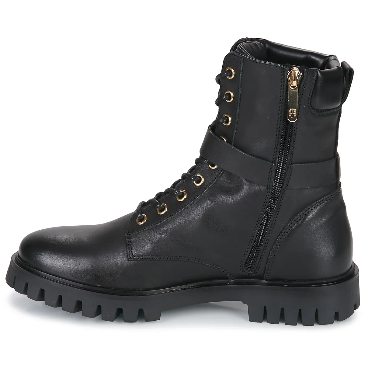 Tommy Hilfiger Buckle Lace Up Boot