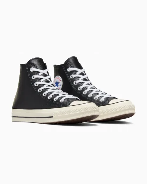 Unisex Converse Chuck 70 Leather Shoes Black