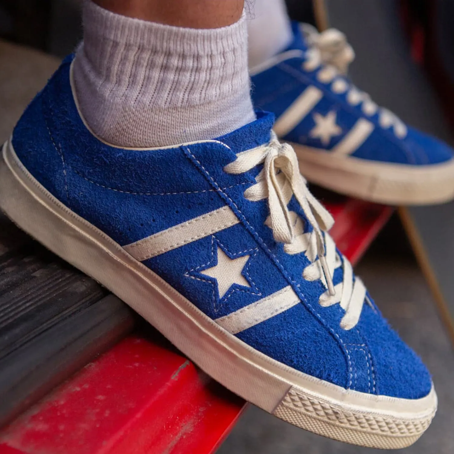 Unisex Converse One Star Academy Pro Suede Shoes Blue