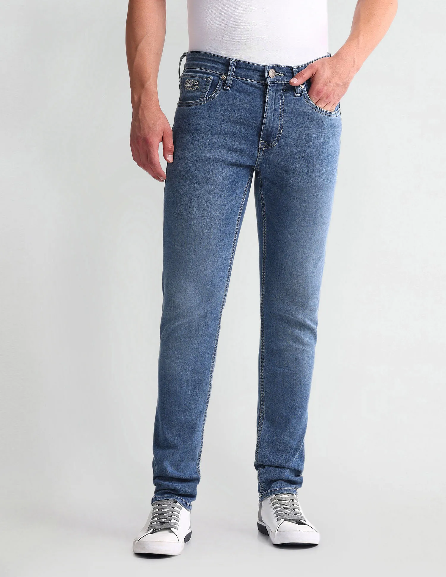 U.S. Polo Assn. Denim Co. Brandon Slim Tapered Blue Jeans