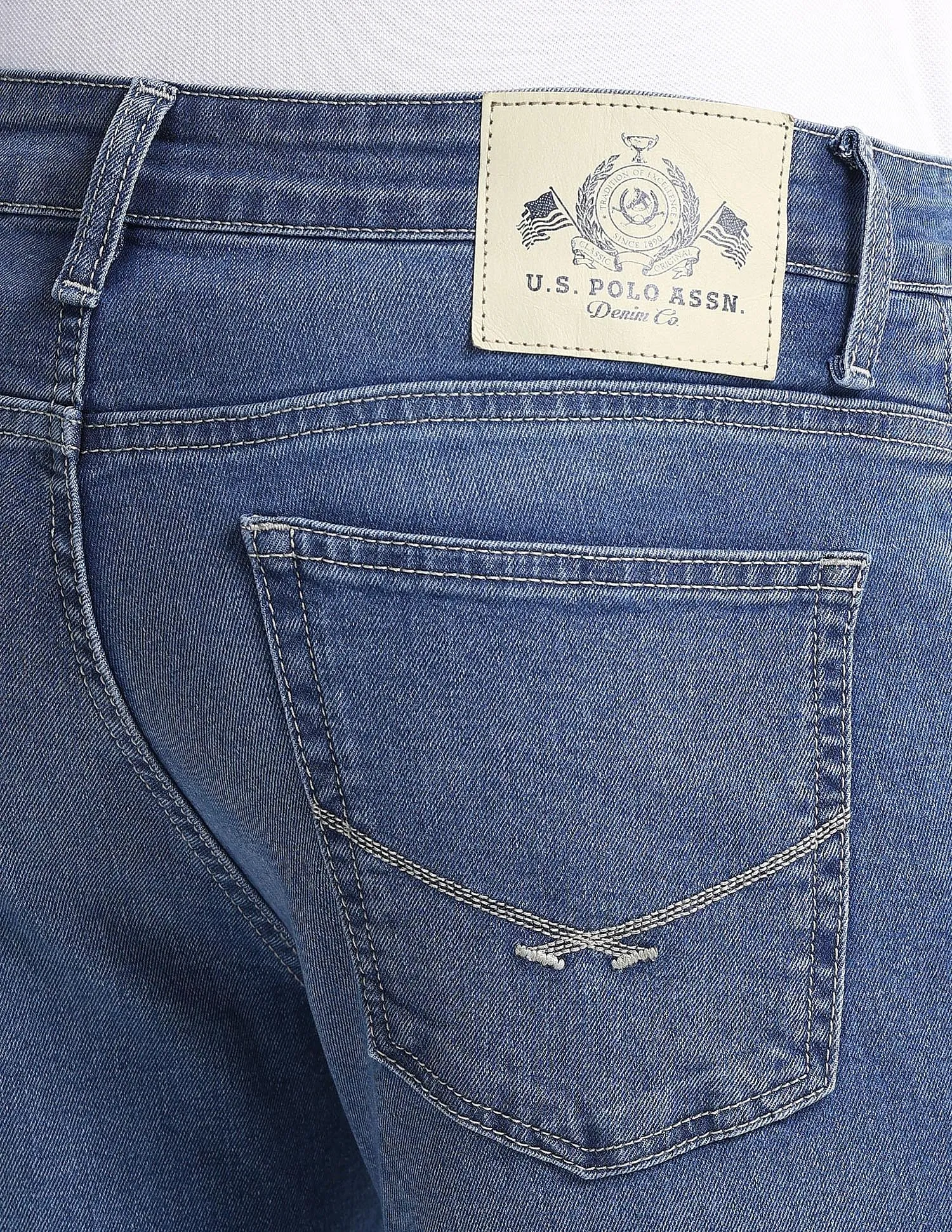 U.S. Polo Assn. Denim Co. Brandon Slim Tapered Blue Jeans