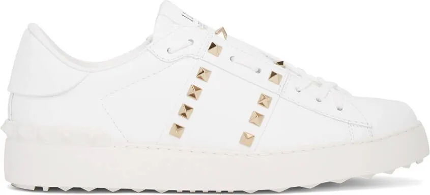 Valentino Garavani White Rockstud Untitled Open Sneakers