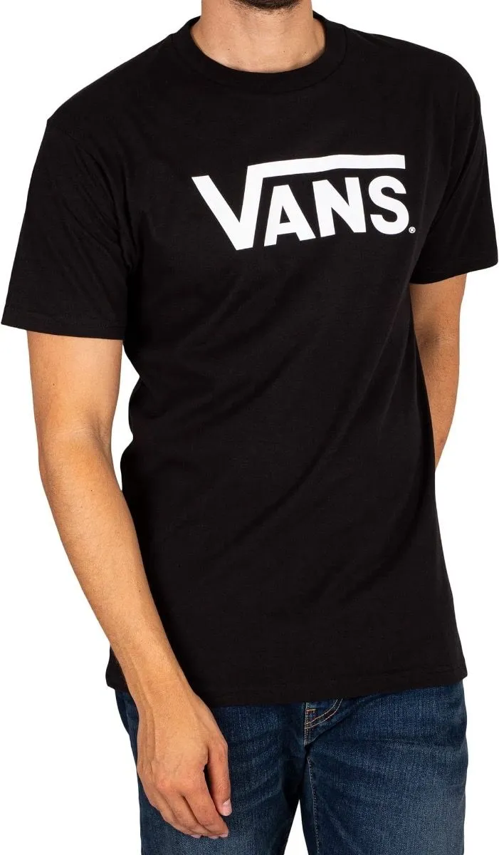 VANS Classic Print Crew Neck T-Shirt Black