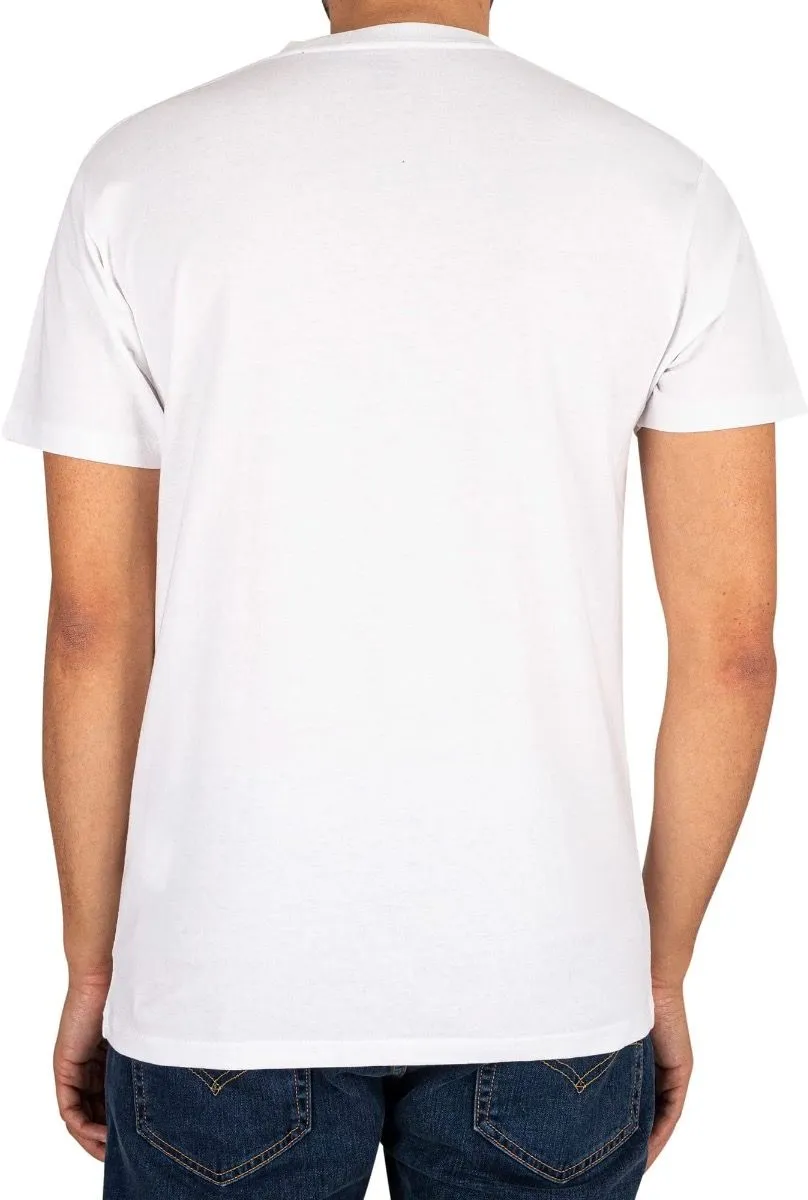 VANS Classic Print Crew Neck T-Shirt White