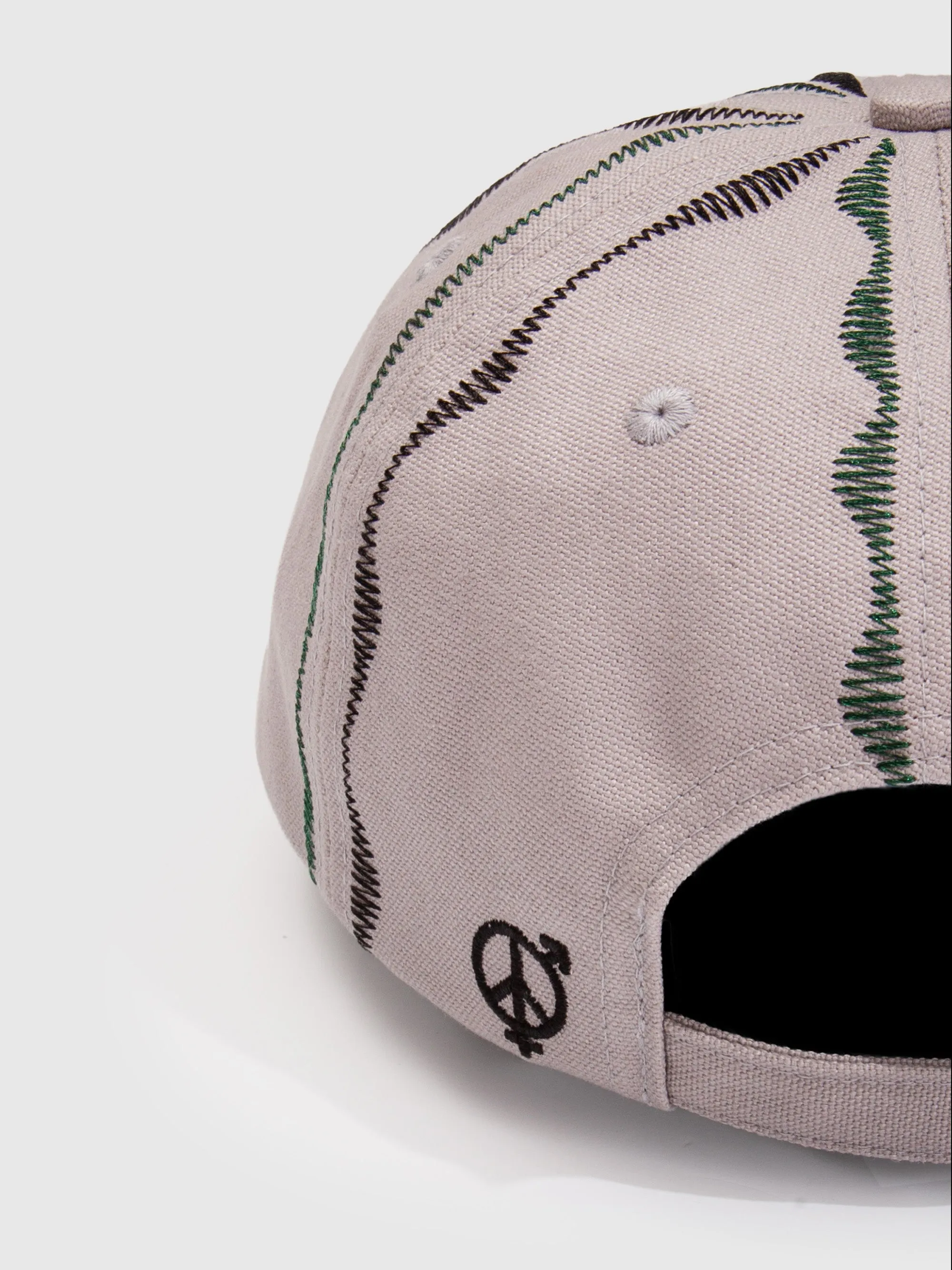 Welder's Stitch Pinwheel Hat Grey