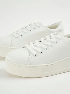 White Flatform Cupsole Trainers | Women | George at ASDA