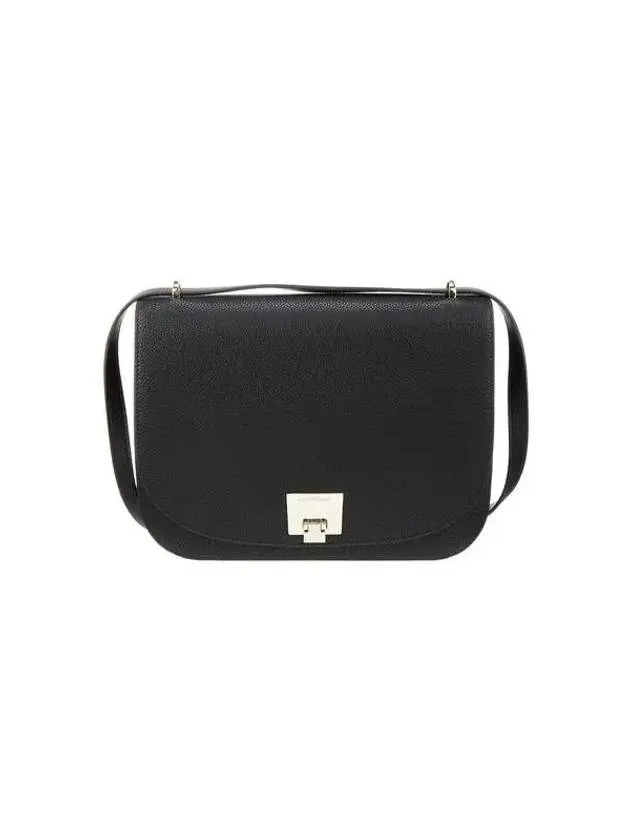 Women s Accordion Flap Shoulder Bag Black 271044